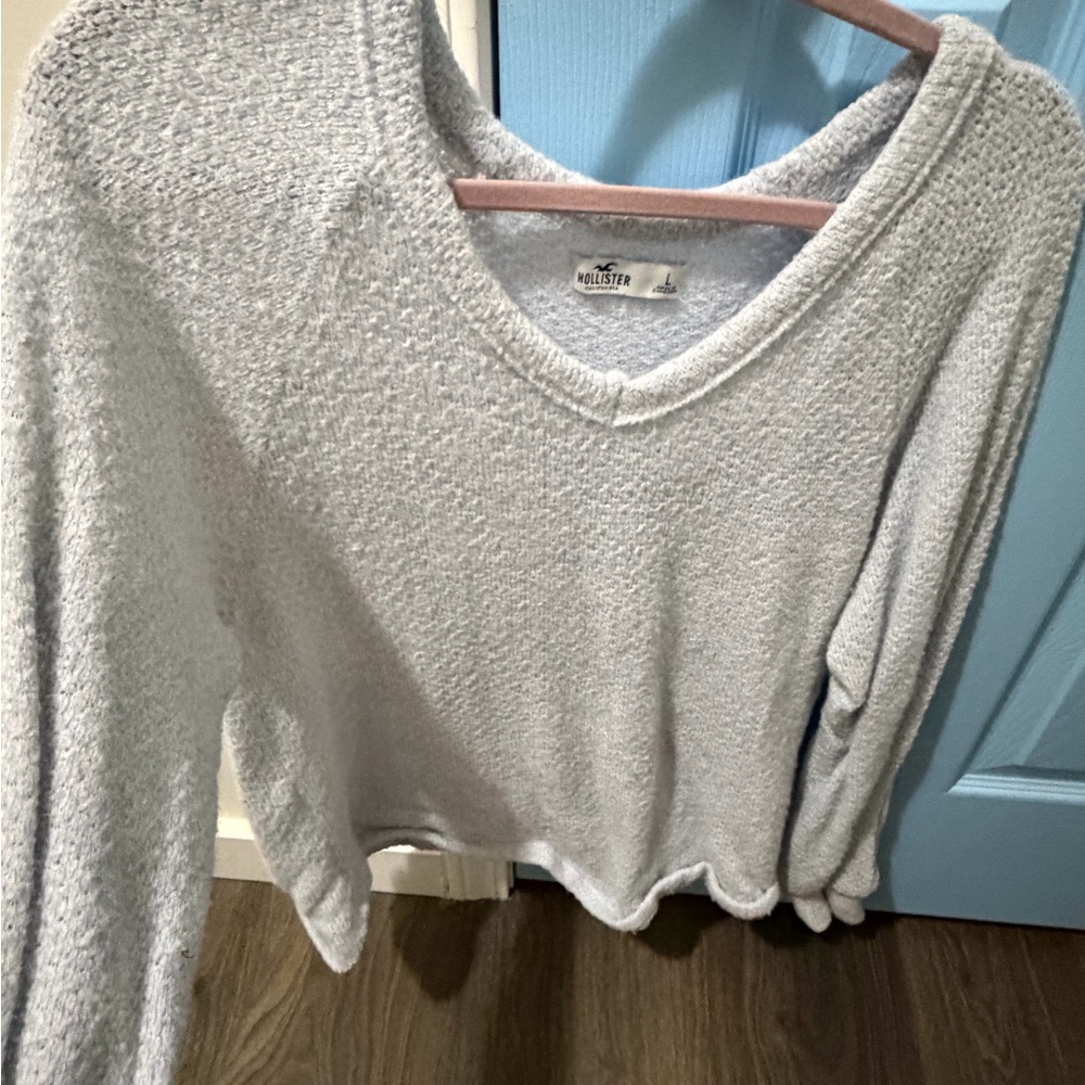 Hollister Light Blue Knit Sweater